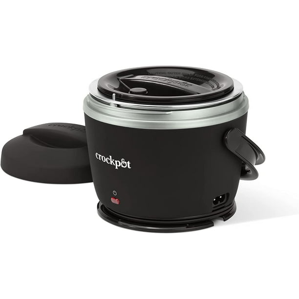 Crockpot 20-oz Lunch Crock Food Warmer Heated Lunch Box Black